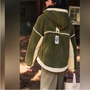 NWT Free People Trail Bender Fleece Hoodie Jacket
